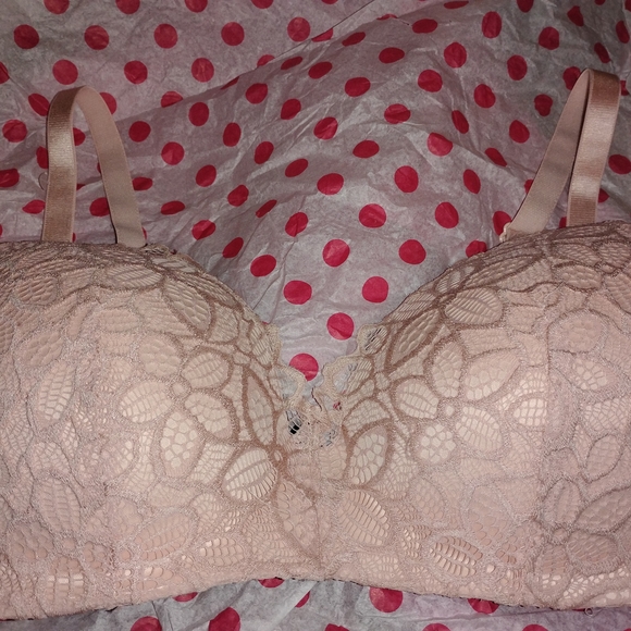 Rene Rofe Lace Bra in Cream - Picture 2 of 3